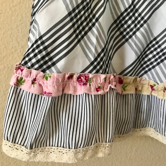 SUNBOREE Patchwork Blue Dress with Wooden Buttons - Picture 8 of 15